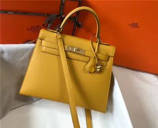 Hermès Kelly Mini 黑色皮革 金色五金配件 托特包 10
