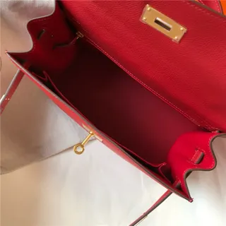 Hermès Kelly Mini 黑色皮革 金色五金配件 托特包 20