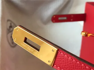 Hermès Kelly Mini 黑色皮革 金色五金配件 托特包 22