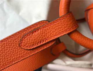Hermès Picotin Lock অফ-হোয়াইট পেবল লেদার টোট ব্যাগ 12