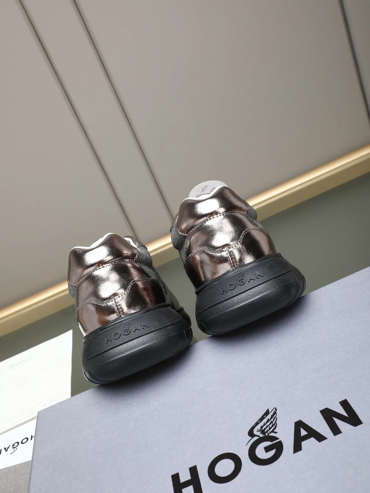 Hogan H-Mode Metallic Silver-Bronze zapatilla lifestyle 4