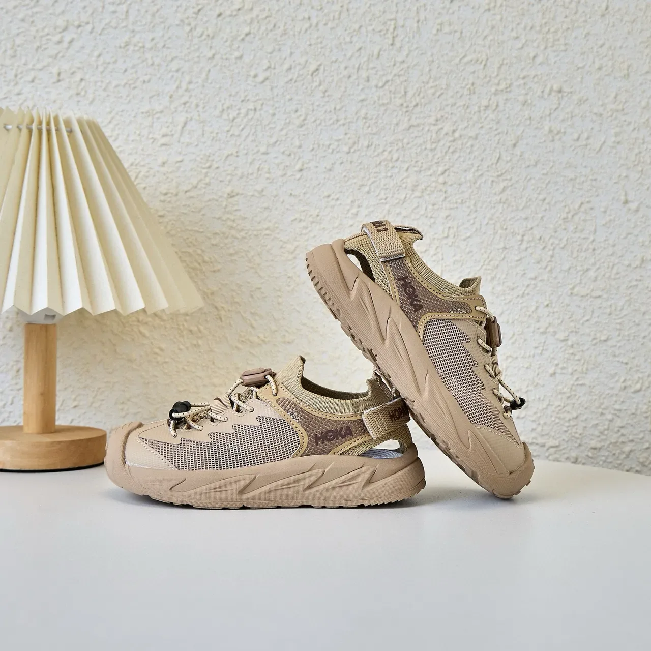 Hoka Preto Cinza Malha Superior Sola de Borracha Esculpida Tênis Lifestyle 7