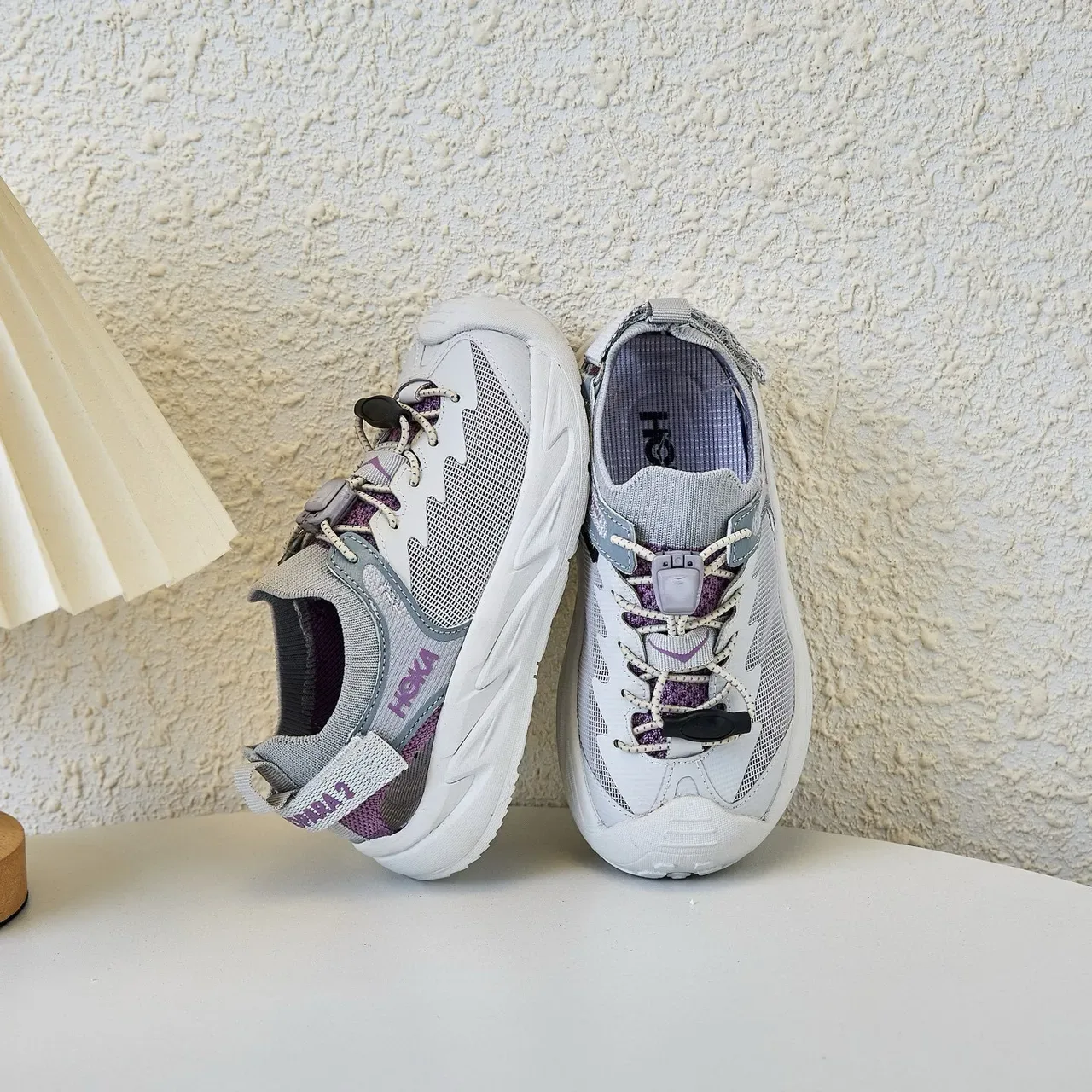 Hoka Preto Cinza Malha Superior Sola de Borracha Esculpida Tênis Lifestyle 10