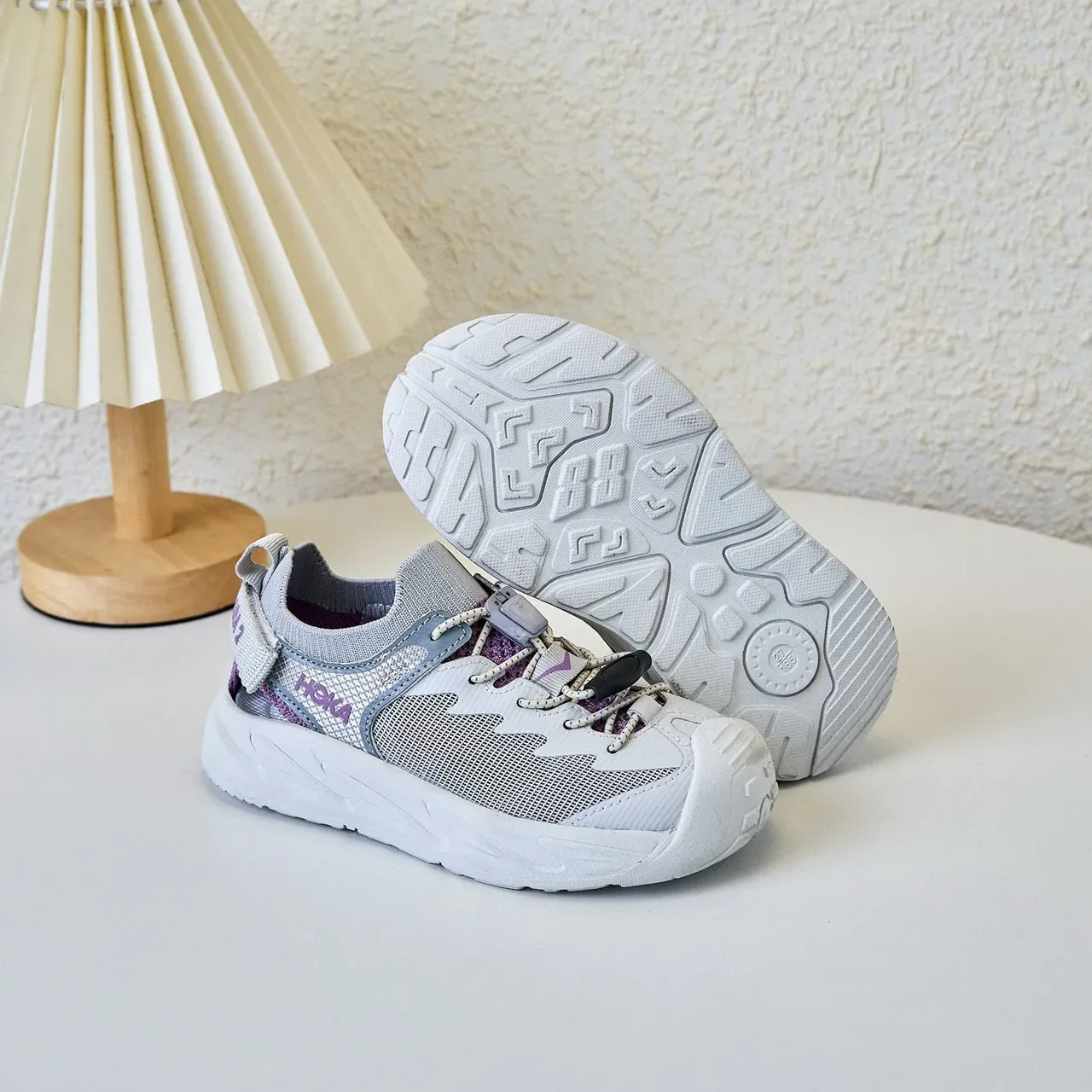 Hoka Preto Cinza Malha Superior Sola de Borracha Esculpida Tênis Lifestyle 12