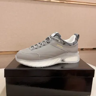 Hugo Boss Chaussures Chunky Gris Translucides Semelle Intermédiaire Sculptée Tige Similicuir