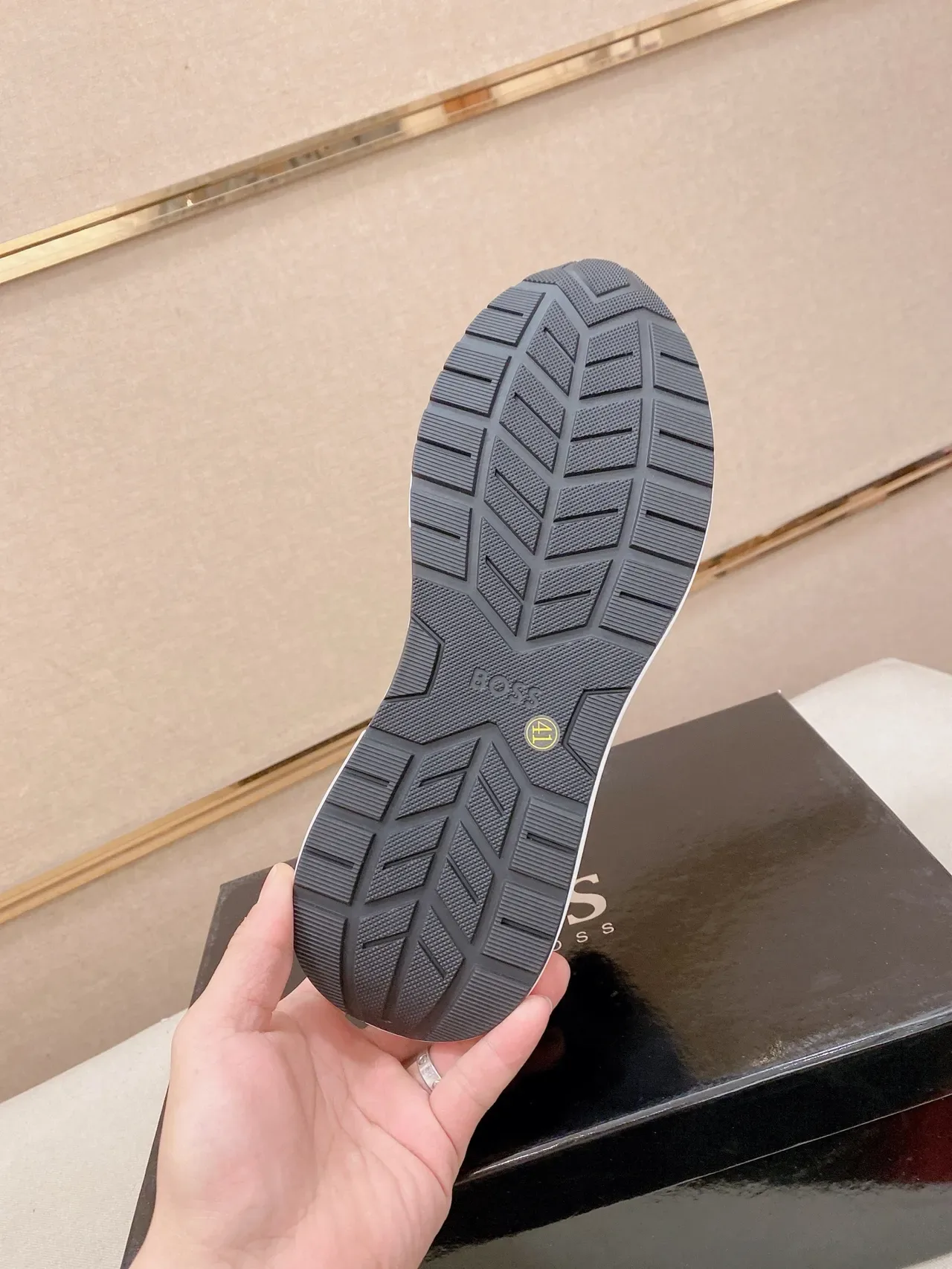 Hugo Boss Chaussures Lifestyle en Tricot Slip-On Bicolores Bleu 2
