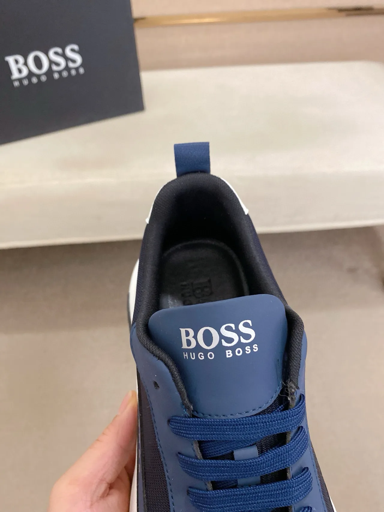 Hugo Boss Tênis Chunky Azul Marinho 5