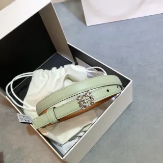 Loewe Anagram Belt Mint Green Dual-Tone Leather Belt
