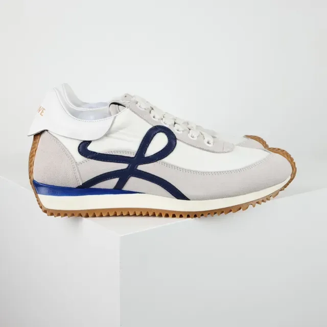Loewe Anagram Off-White Gray Navy Gum Lifestyle Sneakers 3