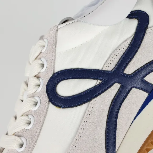 Loewe Anagram Off-White Gray Navy Gum Lifestyle Sneakers 6