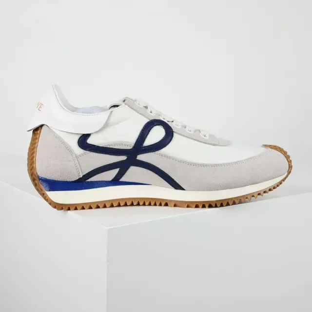 Loewe Anagram Off-White Gray Navy Gum Lifestyle Sneakers 7