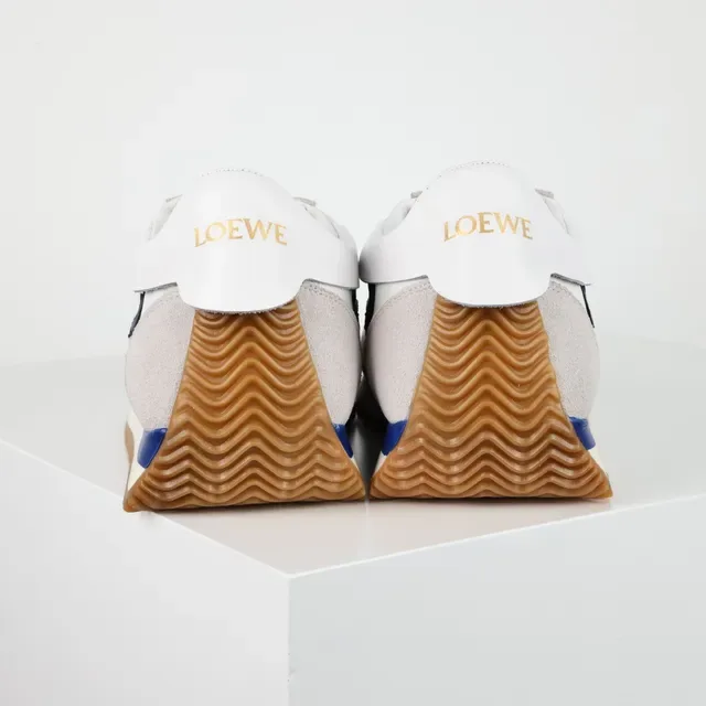 Loewe Anagram Off-White Gray Navy Gum Lifestyle Sneakers 8