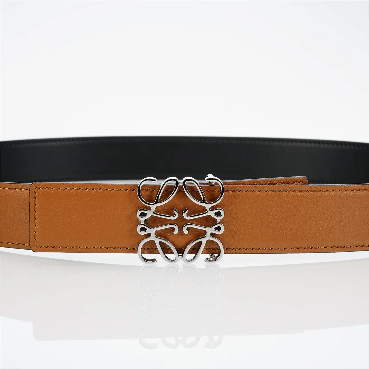 Loewe Anagram Tan Ceinture en cuir 8