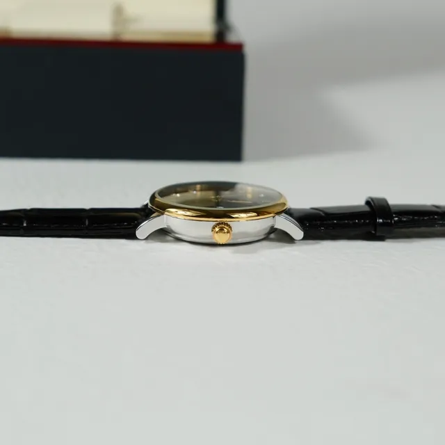 Longines Black Gold Case Diamond Hour Markers Mechanical Watch 5