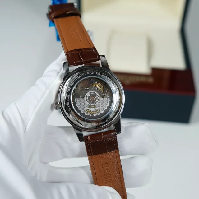 Longines Flagship Automatic White Dial Brown Leather Strap Mechanical Watch 7