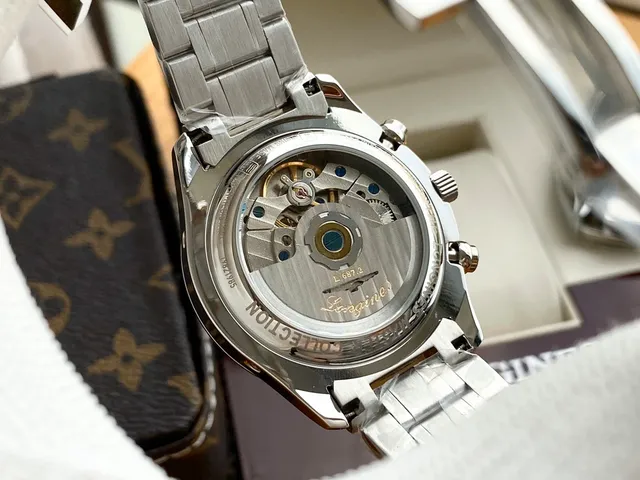 Longines Master Collection Chronograph Silver Stainless Steel White Dial Mechanical Watch 3