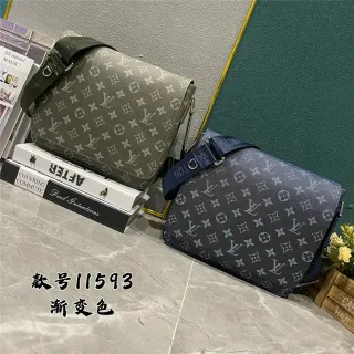 Louis Vuitton Army Green Gray Monogram impresso Canvas efeito de gradiente Ombre bolsa crossbody