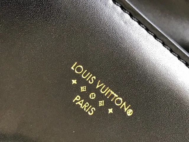 حقيبة كروس بودي من الجلد الأسود بغطاء Louis Vuitton 5