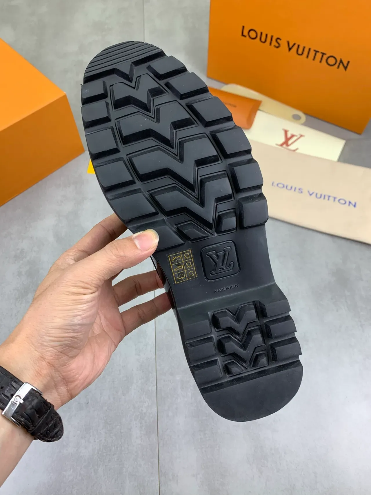 Louis Vuitton Black Patent Leather Monogrammed Vamp Loafer 3