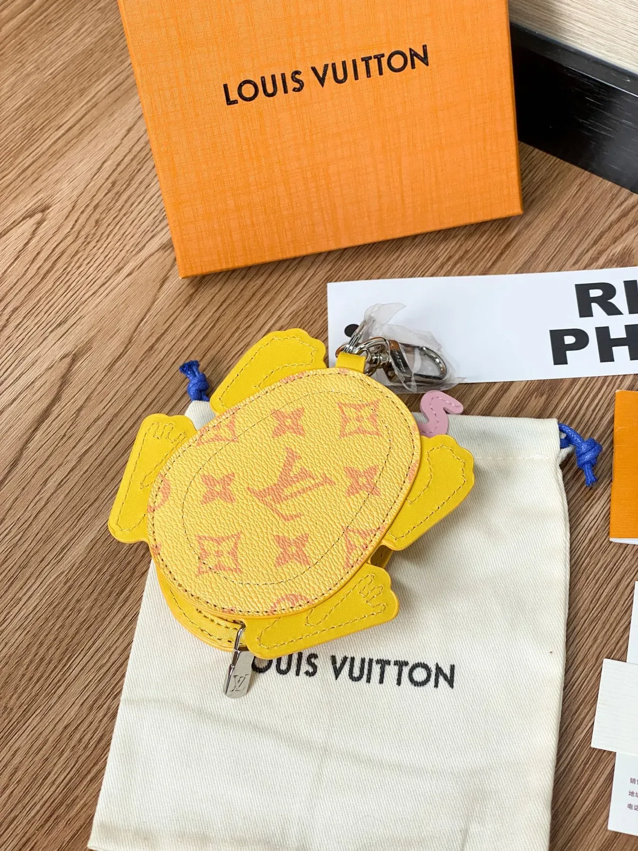 Louis Vuitton Brown Yellow Turtle-Shaped Monogram Canvas Crossbody Bag 6