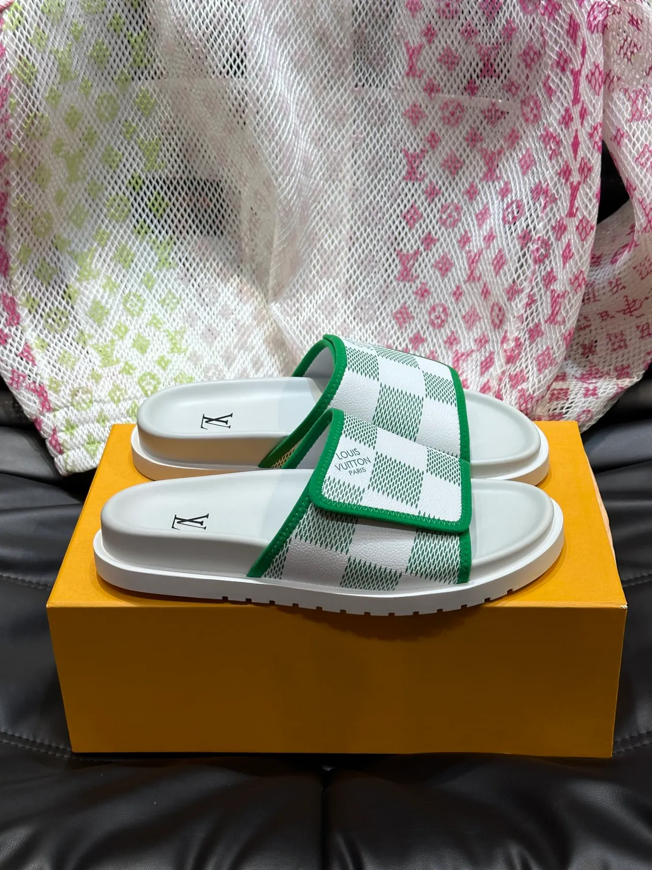 Louis Vuitton Damier Check Slide Slippers 4