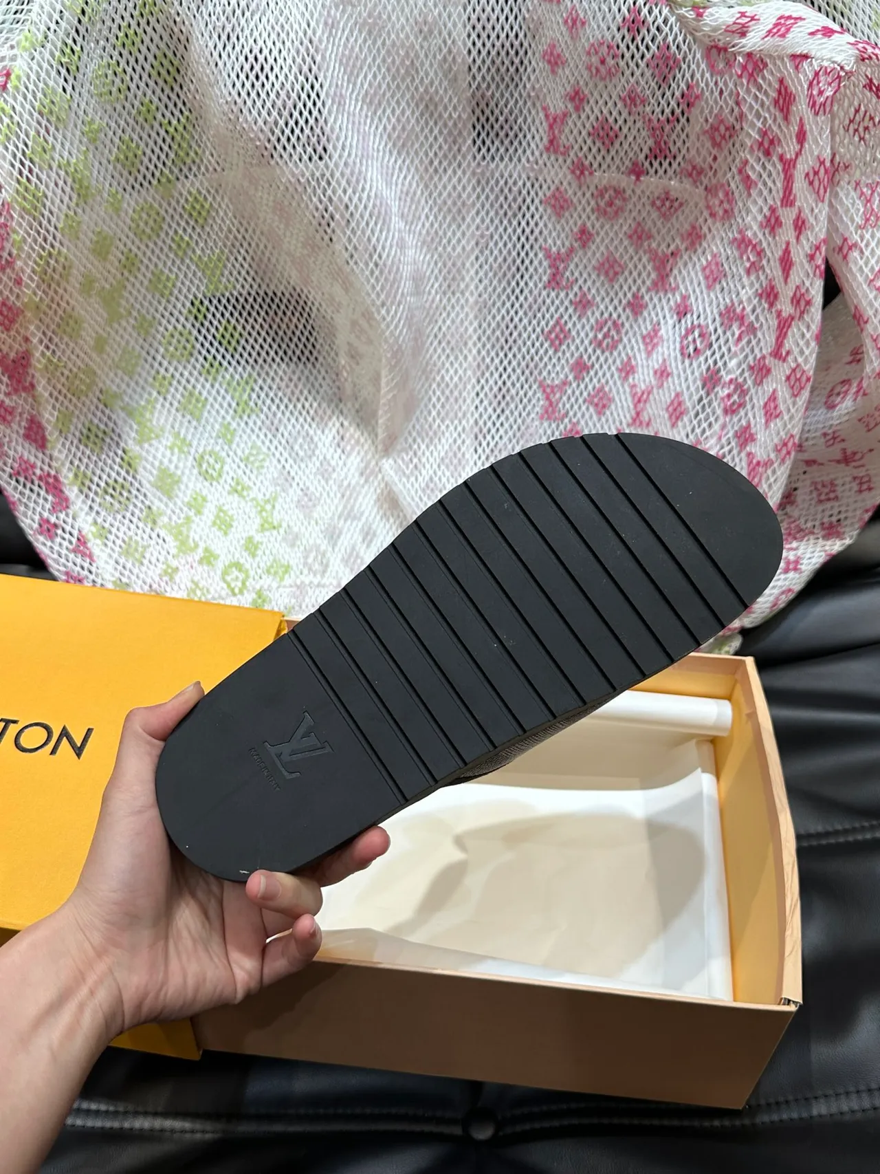 Louis Vuitton Damier Check Slide Slippers 5