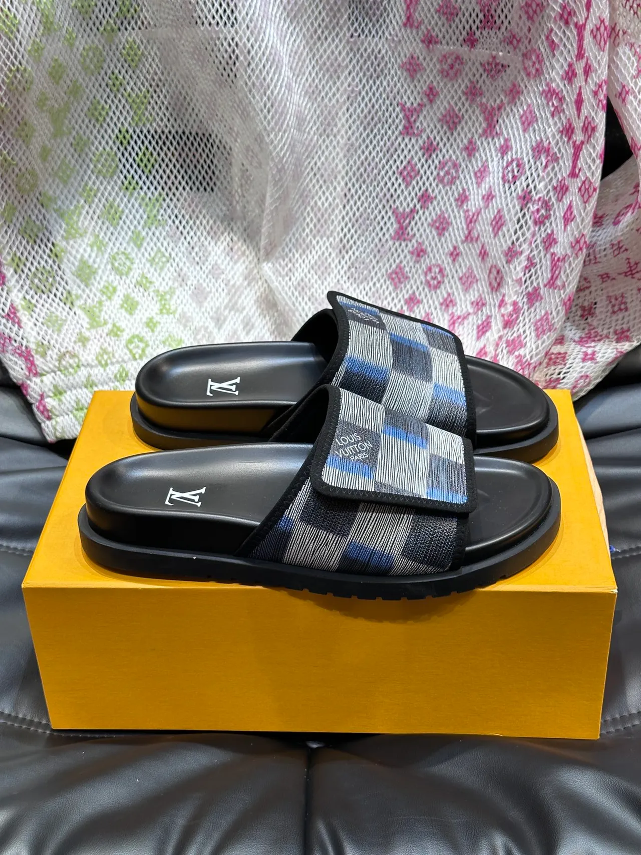 Louis Vuitton Damier Check Slide Slippers 7