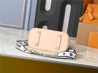 Louis Vuitton Dauphine भूरा Monogram Canvas और भूरी चमड़े Boston Bag 7