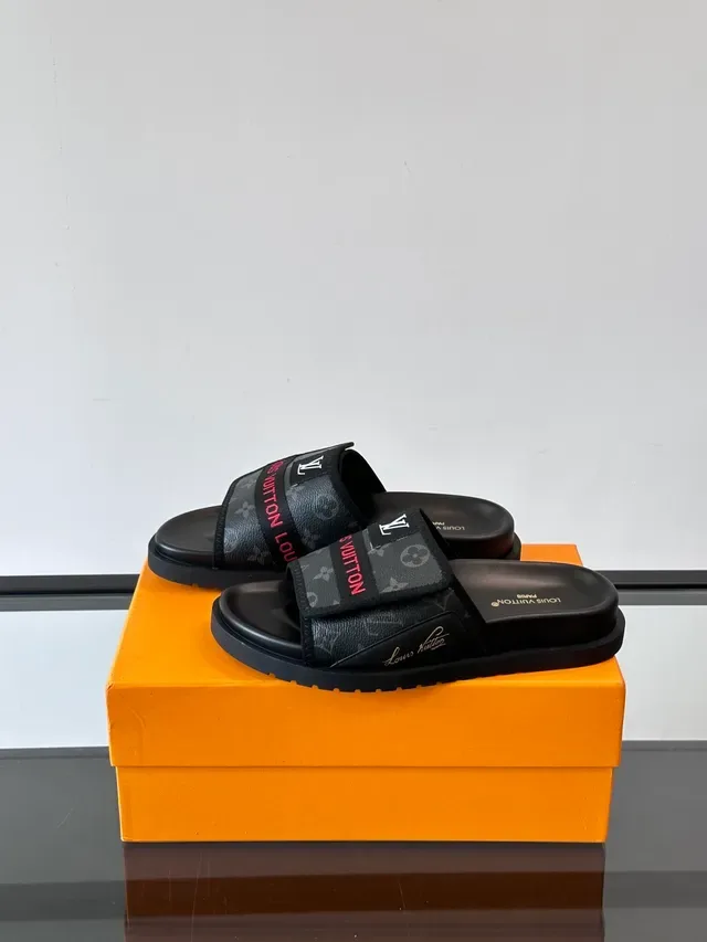 Louis Vuitton Double-Strap Monogram Slide Slippers 4
