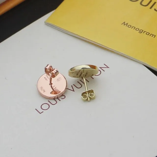 Louis Vuitton Brincos Motivo de Flor Quadrado Pavé 2