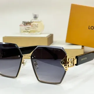 Louis Vuitton Óculos de Sol Geométricos Octagonais Gradiente