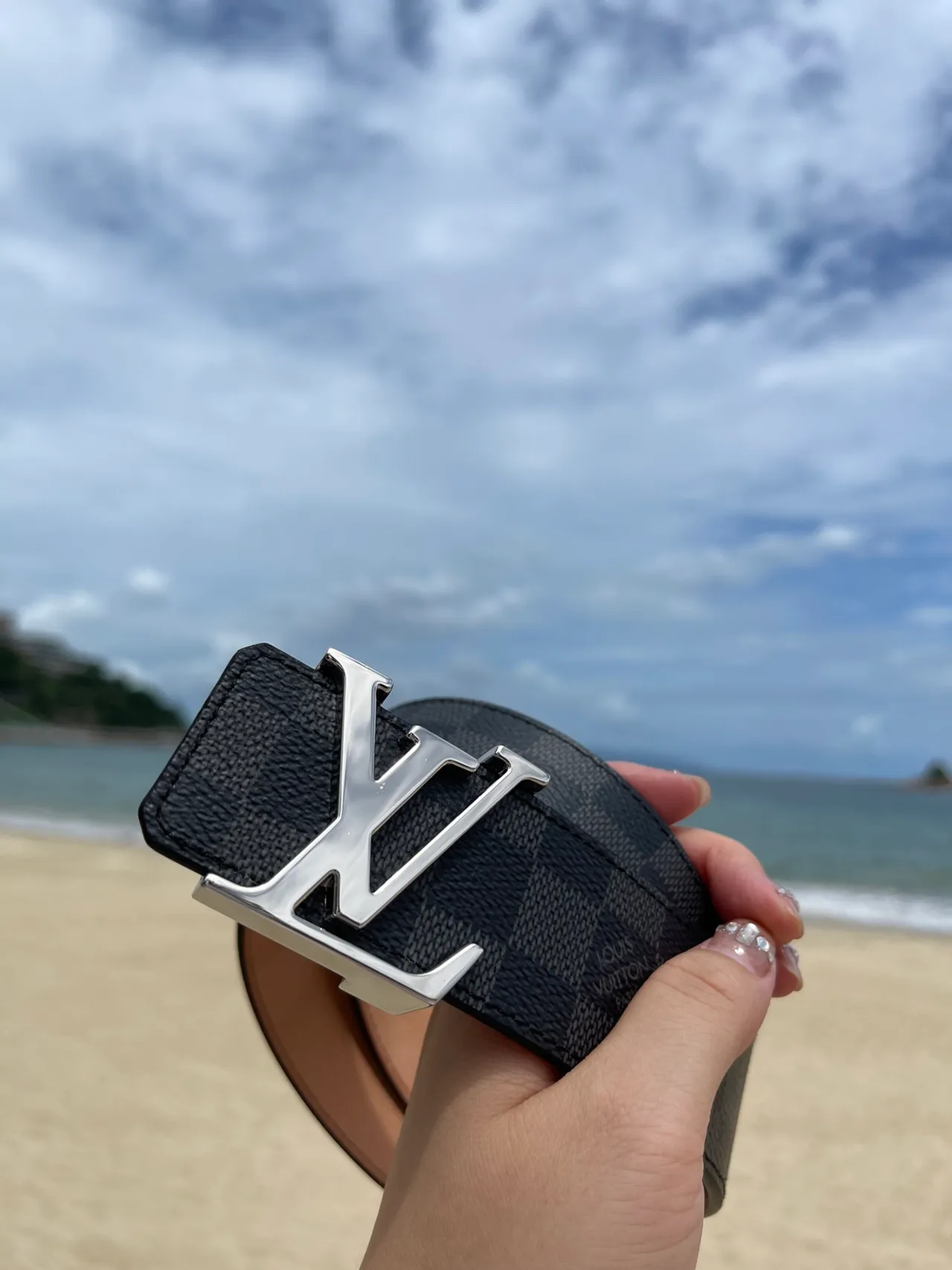 Louis Vuitton LV Initiales Black Damier Leather Belt 2