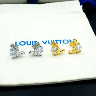 لويس فيتون LV إنيشيالز أقراط كريستال ستود