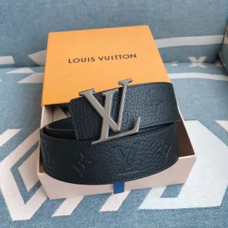 Louis Vuitton LV Initiales Navy Cinto de couro