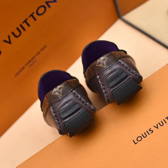 Louis Vuitton LV Loafer Brown Monogram Strap Gold Buckle Loafers 3