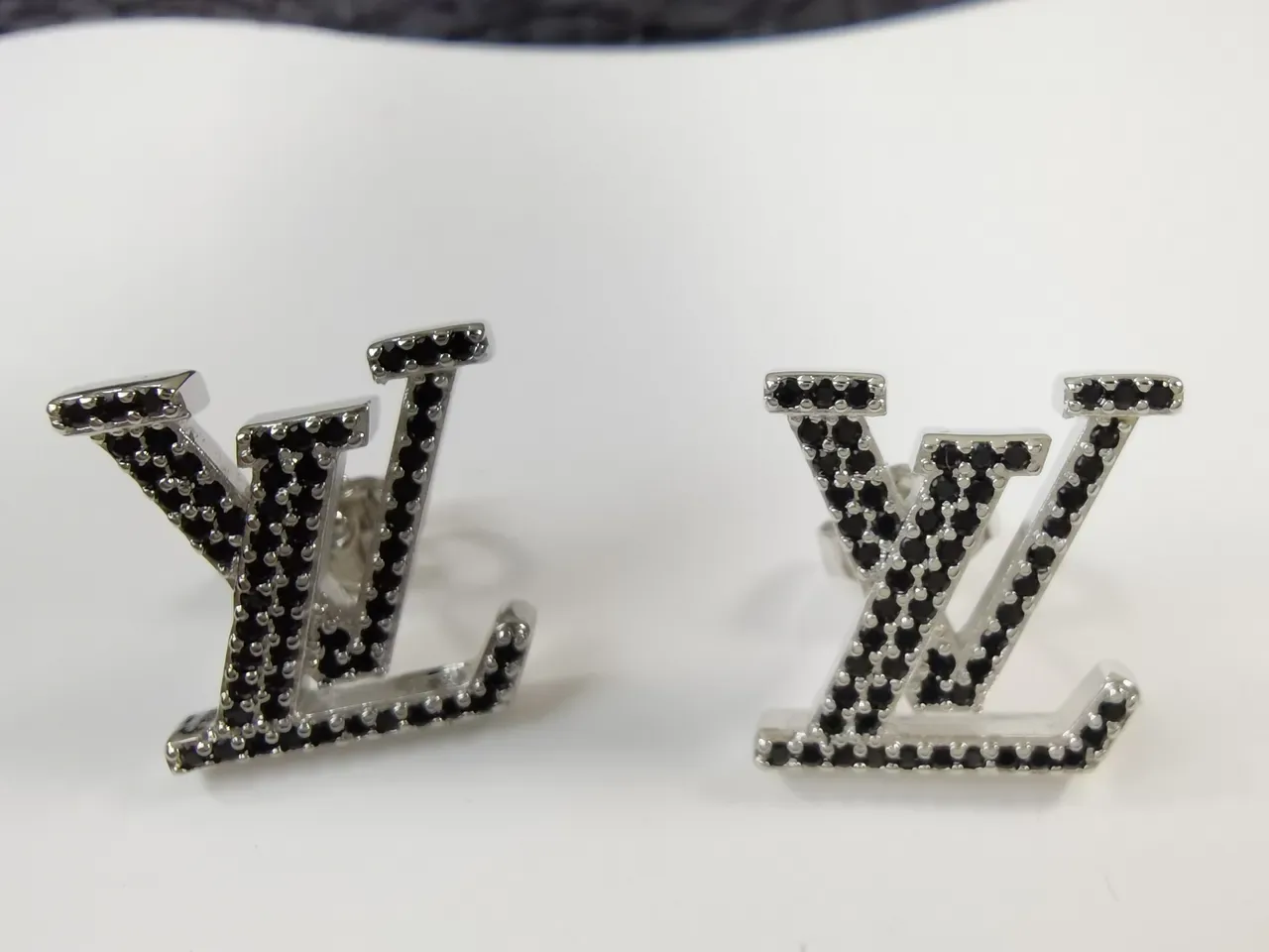 Louis Vuitton LV Monogram Pavé Stud Earrings 5