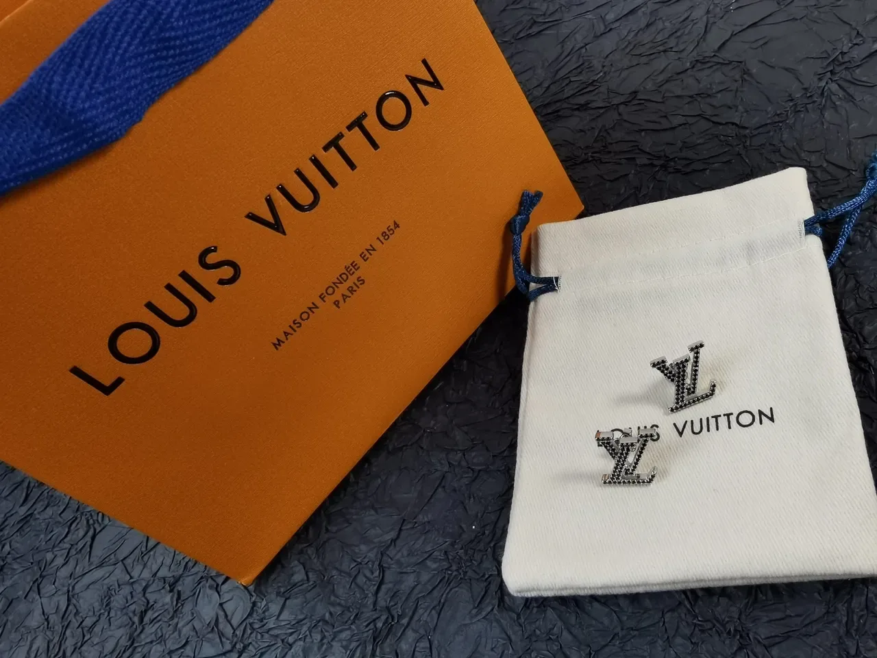 Louis Vuitton LV Monogram Pavé Stud Earrings 8