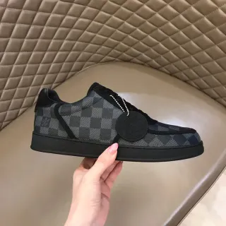 Louis Vuitton LV Trainer Zapatillas Lifestyle Negro Gris Monograma Lienzo Patrón Damero