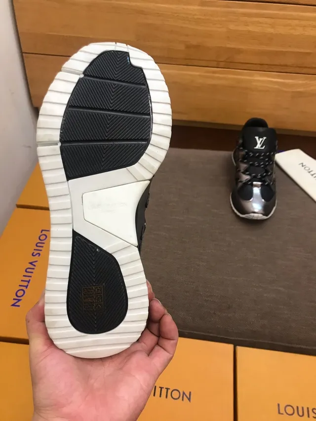 Louis Vuitton LV Trainer Black Gunmetal Metallic Chunky Sneakers 5