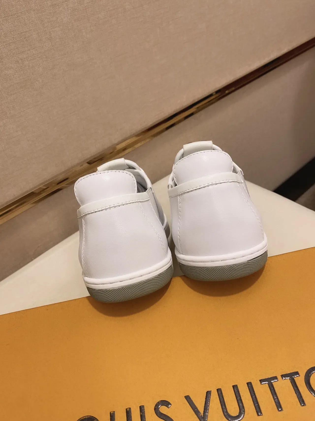 Louis Vuitton LV Trainer White Gray Leather Low-Top Lifestyle Sneakers 4