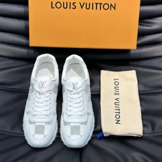 Louis Vuitton LV Trainer Zapatillas Lifestyle Blancas y Grises Low-Top de Malla y Cuero