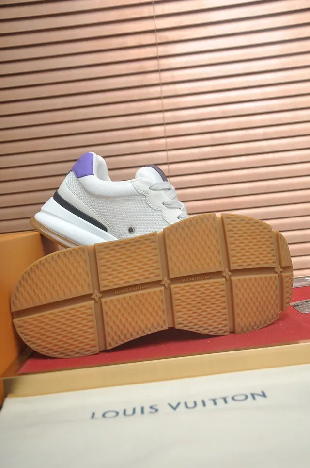 Louis Vuitton LV Trainer White Purple Monogram Lifestyle Sneakers 3
