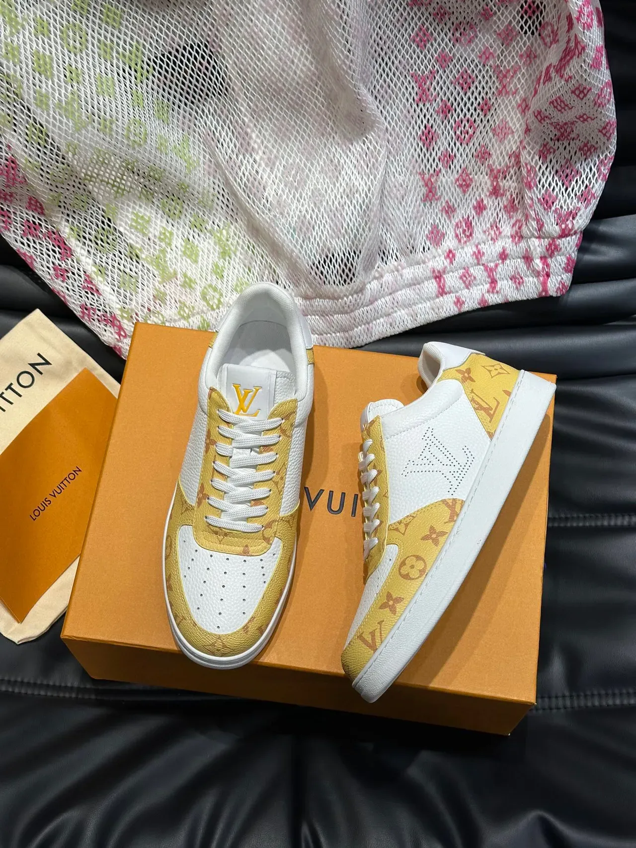 Louis Vuitton LV Trainer Yellow Monogram Lifestyle Sneakers 3