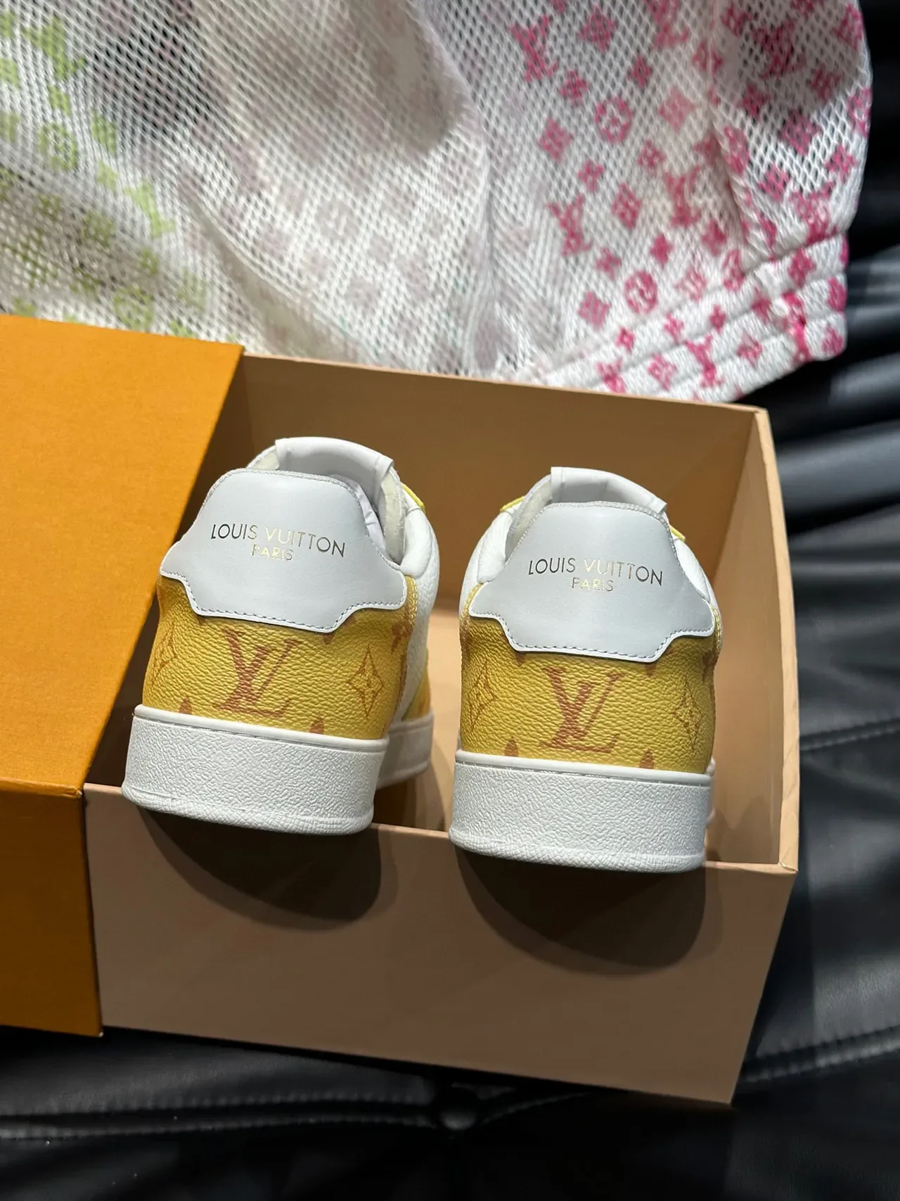 Louis Vuitton LV Trainer Yellow Monogram Lifestyle Sneakers 8