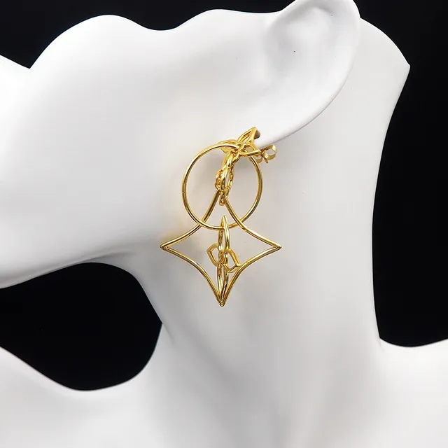 Louis Vuitton LV Twiggy boucles d'oreilles pendantes dorées ajourées florales 7