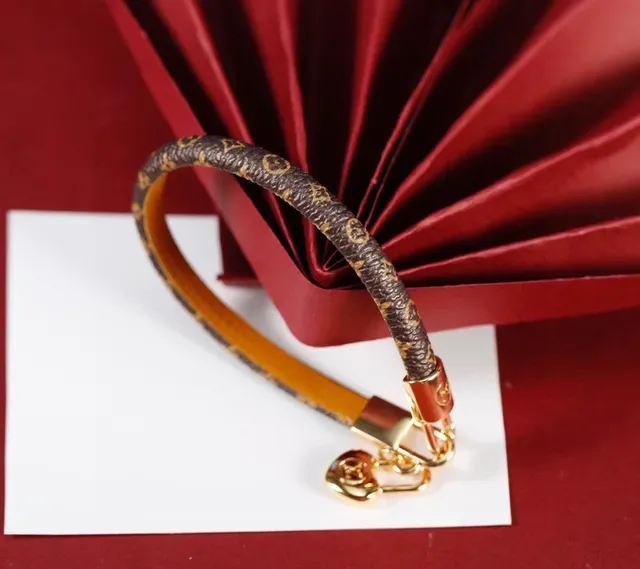 Louis Vuitton Monogram Braided Leather Heart Padlock Bracelet 7