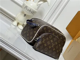 Louis Vuitton Monogram Canvas Dual Pouch Set Handbags 9