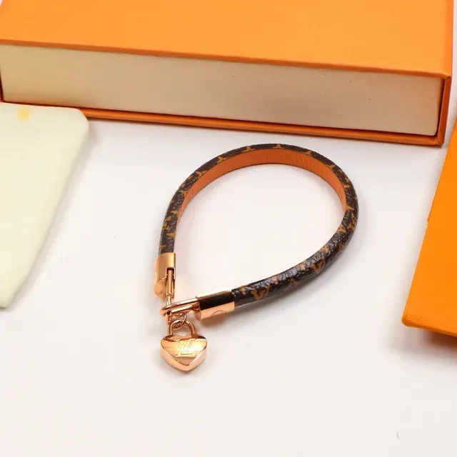 Louis Vuitton Monogram Canvas Heart Padlock Bracelet 4