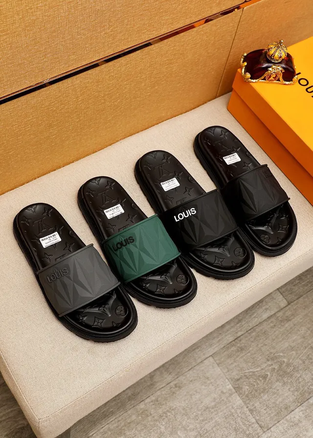 Louis Vuitton Monogram Faceted Strap Slippers 5