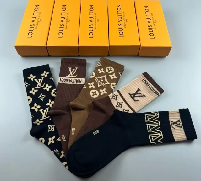 路易威登 Monogram 针织踝袜 5